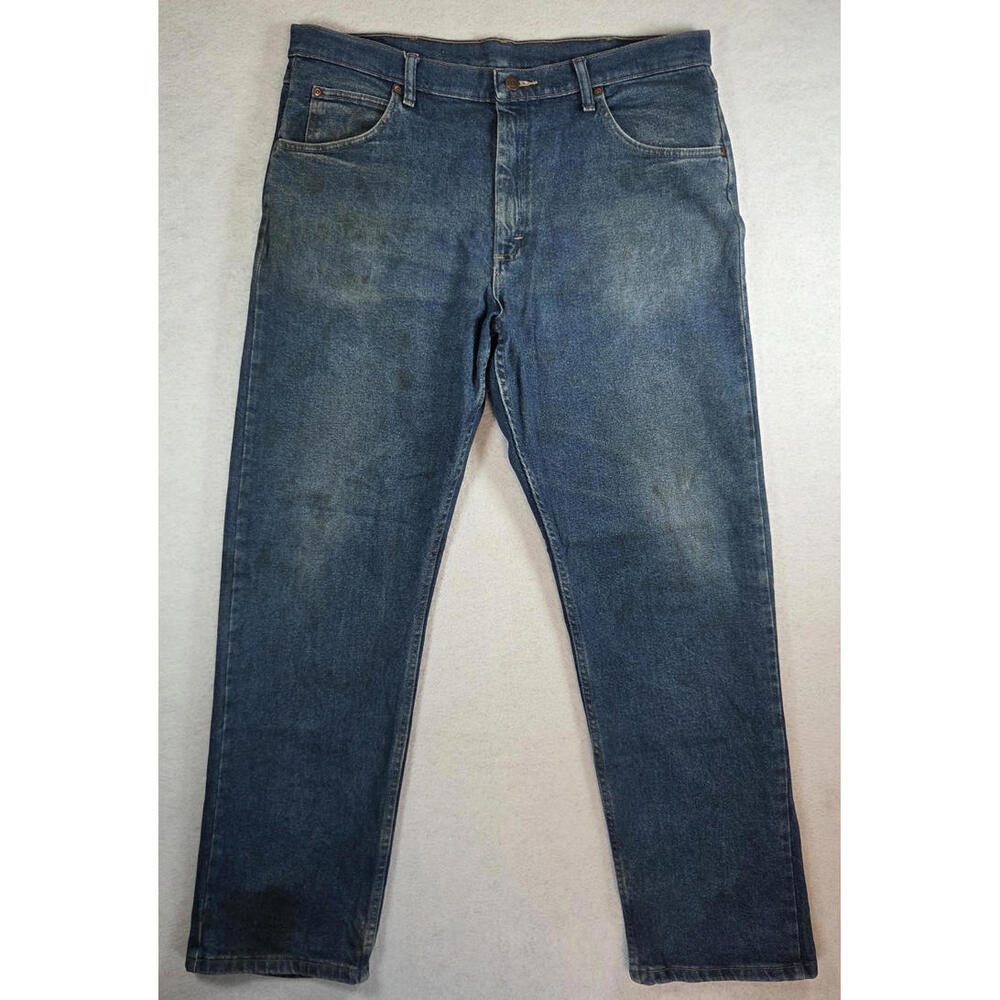 Wrangler Men's 36x32 Five Star Heritage Relaxed Fit Denim Jeans 1097FXVMD FLAWED